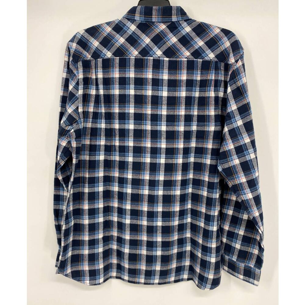 Boston Traders Mens Blue White Plaid Button Down Shirt Top NEW Size XL - Picture 2 of 7